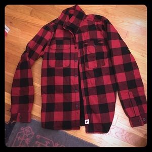 Fleece lined flannel jacket